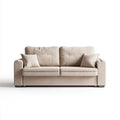 2-Sitzer Sofa Beige 180 x 90 x 88 cm Polyester Rechteckig